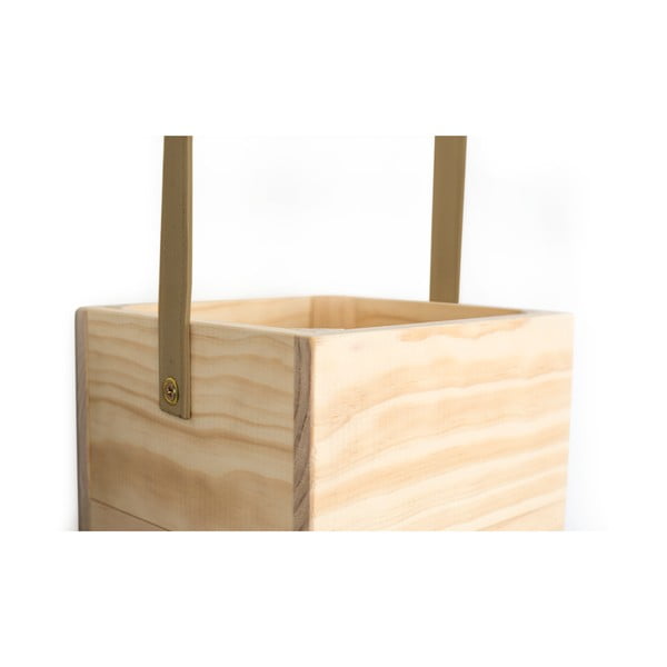 Egles koka puķu pods ar brūnu piekaramo siksnu Surdic Colgantes, 17 x 62 cm-image-2