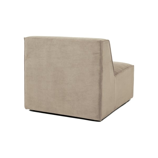 Bēšs velveta dīvāna centra modulis Scandic Sting-image-3