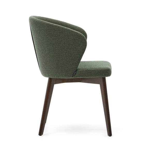 Tumši zaļš polsterēts ēdamistabas krēsls Darice – Kave Home-image-2