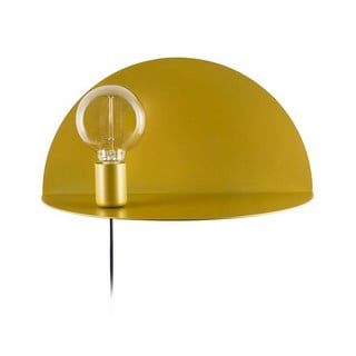 Sienas lampa ar plauktu zelta krāsā Homemania Decor Shelfie, garums 20 cm