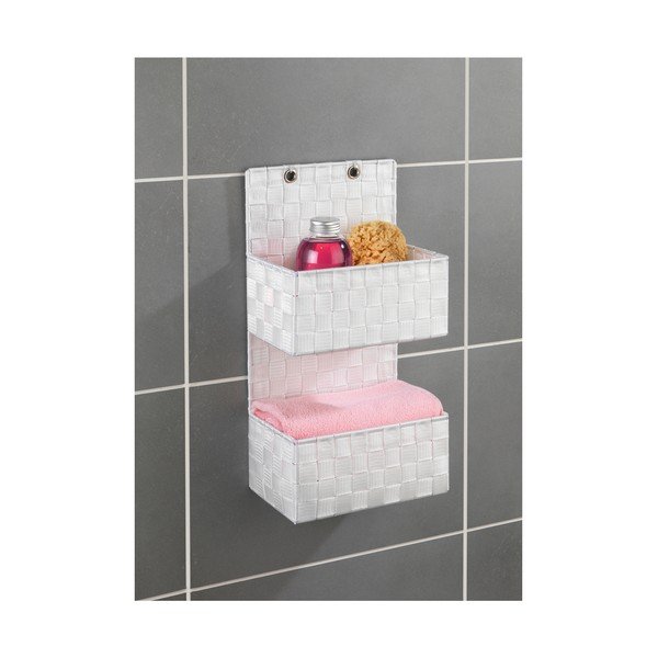 Balts divvietīgs vannas istabas organizators Wenko Adria-image-4