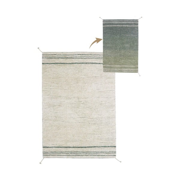 Zaļš/zils kokvilnas paklājs 170x240 cm Twin Vintage – Lorena Canals-image-3