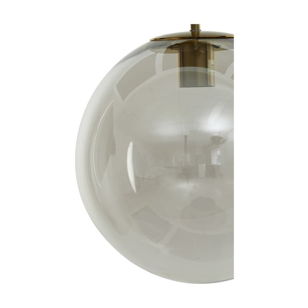Bronzas krāsas piekaramā lampa ar stikla abažūru ø 40 cm Medina – Light & Living-image-4