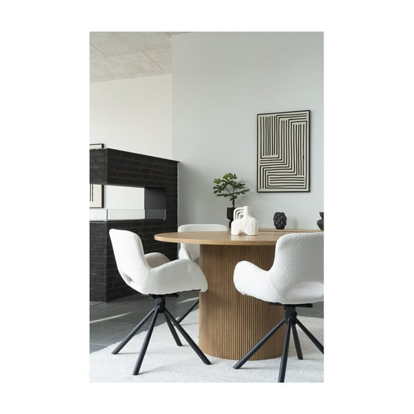 Apaļš ēdamgalds ar papeles koka imitāciju ø 120 cm Boavista – House Nordic-image-3