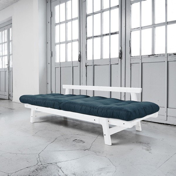 Dīvāns gulta Karup Step White/Deep Blue-image-3