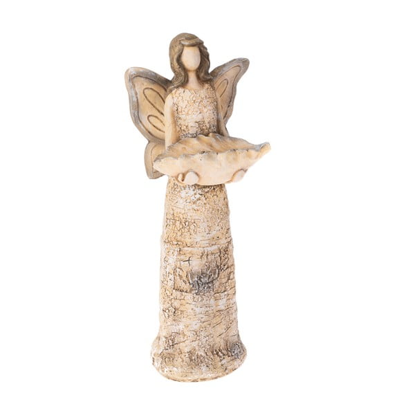 Bēša putnu barotava eņģeļa formā Dakls, augstums 37 cm