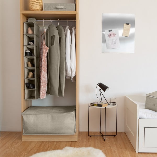 Tekstila drēbju uzglabāšanas kaste Nancy – Compactor-image-1