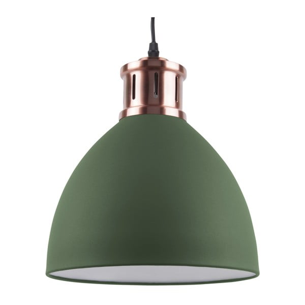Zaļa piekaramā lampa ar vara krāsas detaļām Leitmotiv Refine, ⌀ 40,5 cm
