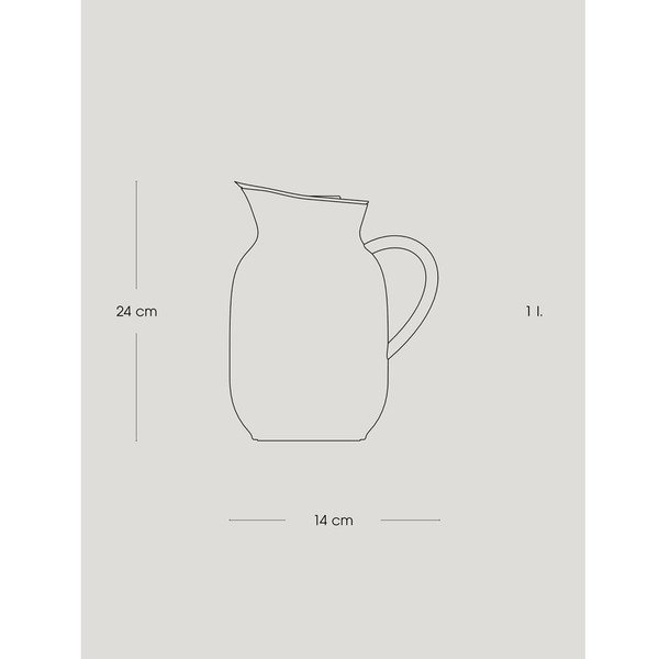Sudraba krāsas nerūsējošā tērauda termosa kanna 1,2 l Amphora – Stelton-image-3