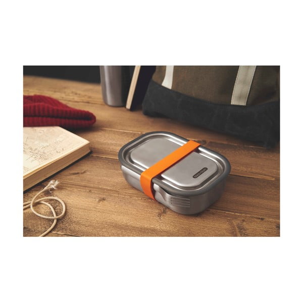 Nerūsējošā tērauda uzkodu kārba ar oranžu siksniņu Black + Blum, 1000 ml-image-2