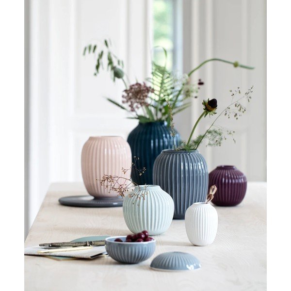 Gaiši rozā keramikas vāze Kähler Design Hammershoi, augstums 20 cm-image-2