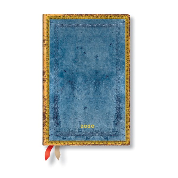 Zila 2020. gada dienasgrāmata cietos vākos Paperblanks Riviera, 160 lappuses