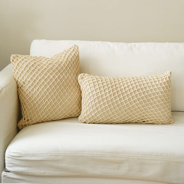 Kokvilnas spilvendrāna 30x50 cm Net – Mioli Decor-image-1