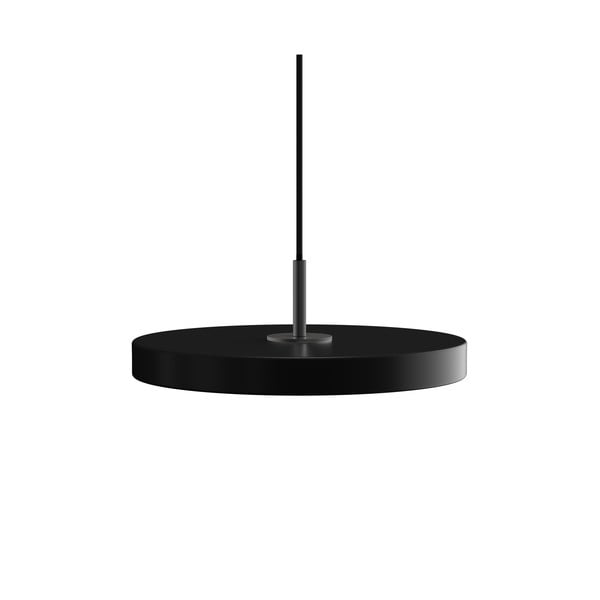 Melna LED piekaramā lampa ar regulējamu spilgtumu un metāla abažūru ø 31 cm Asteria Plus Mini – UMAGE