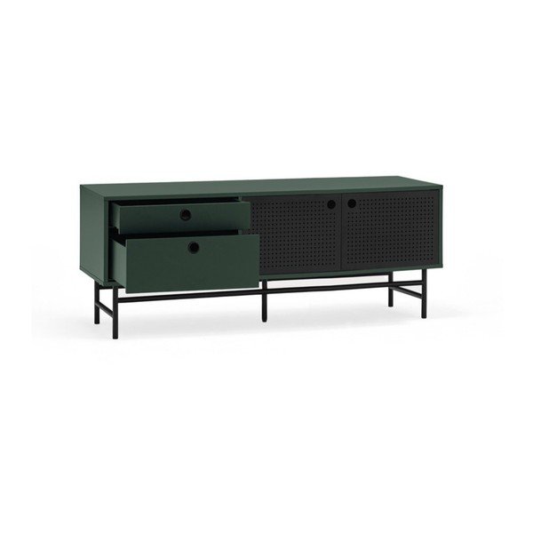 Tumši zaļš TV galdiņš 140x52 cm Punto – Teulat-image-4