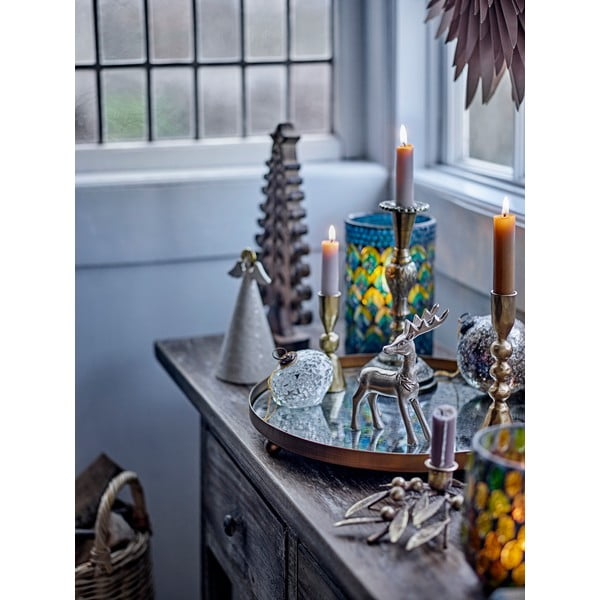 Stikla dekoratīva paplāte ø 35 cm Glacier – Bloomingville-image-1