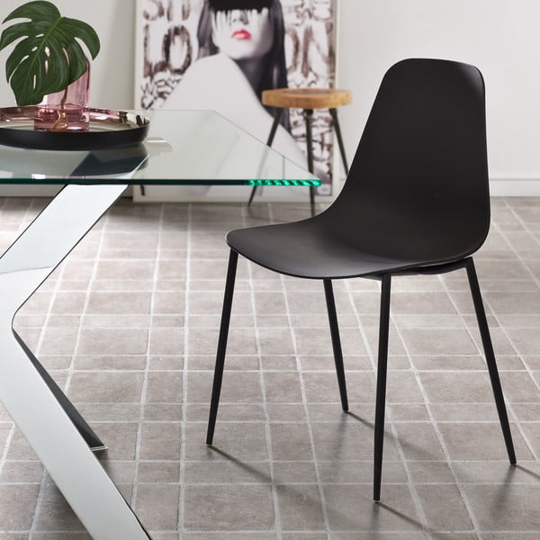 Melns ēdamistabas krēsls Kave Home Wassu-image-3