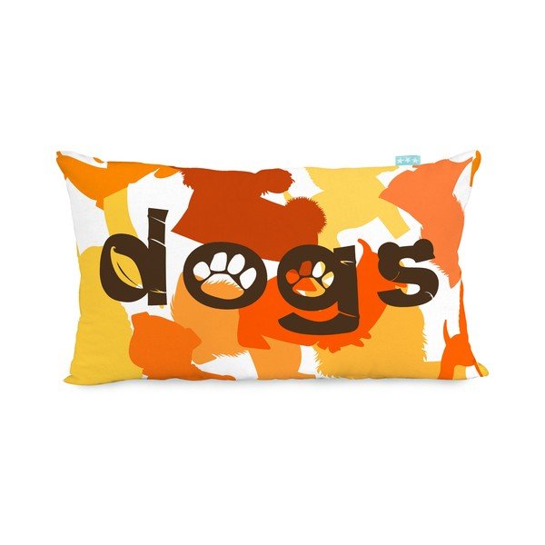 Appusēja kokvilnas spilvendrāna Mr. Fox Dogs 50 x 30 cm-image-2