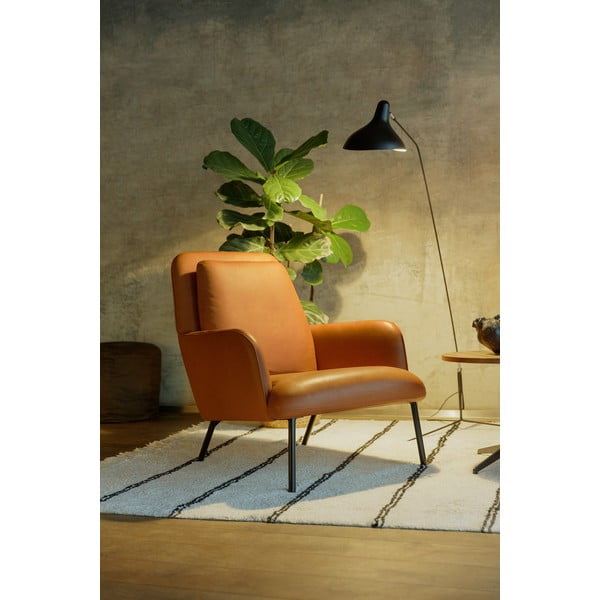 Konjakbrūns atpūtas krēsls Oliver – Sits-image-1