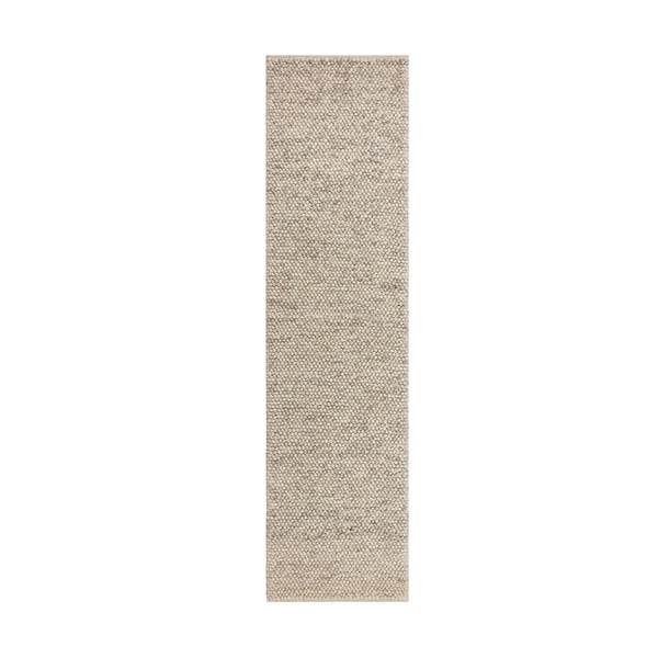 Gaiši pelēks vilnas paklājs Flair Rugs Minerals, 60 x 230 cm