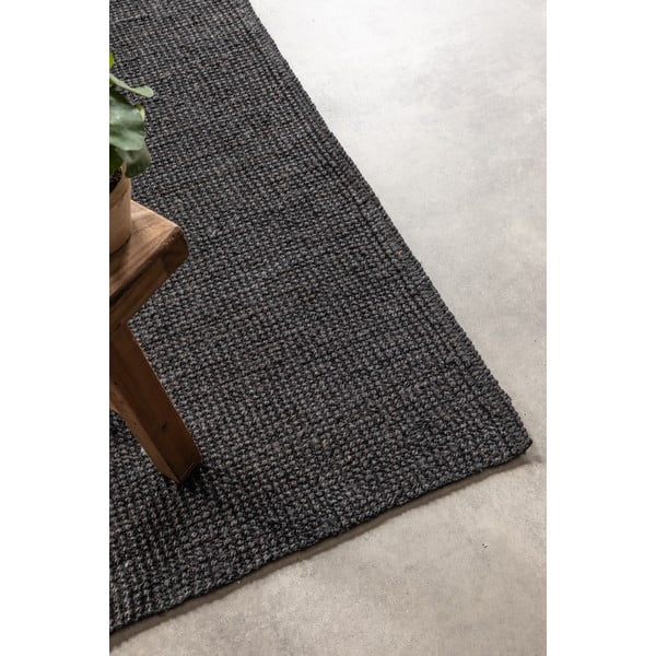 Melns džutas paklājs 120x170 cm Bouclé – Hanse Home-image-4