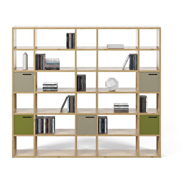 Gaiši brūns grāmatplaukts TemaHome Pombal, augstums 224 cm-image-4