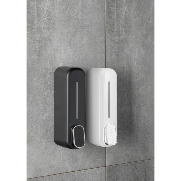 Melns plastmasas sienas ziepju dozators 350 ml Aqualine Mullet – Sapho-image-1