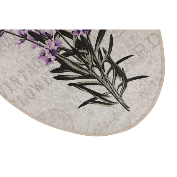 Violeti/bēši vannas istabas paklājiņi (3 gab.) 60x100 cm Lavender – Foutastic-image-3