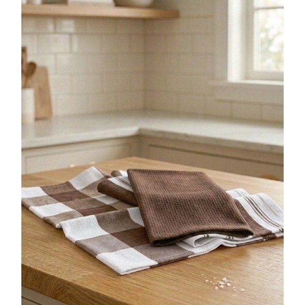 Kokvilnas trauku dvieļi (3 gab.) 45x70 cm Vafle – JAHU collections-image-1