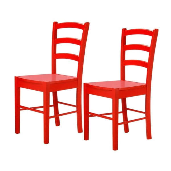 2 sarkanu krēslu komplekts Støraa Trento Quer
