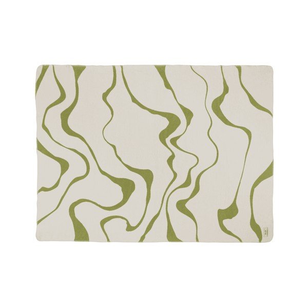 Zaļš/krēmkrāsas pleds 150x200 cm Felu – noo.ma-image-3