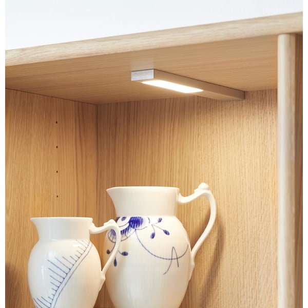 Ozolkoka imitācijas vitrīna ar apgaismojumu 89x206 cm Mistral – Hammel Furniture-image-1