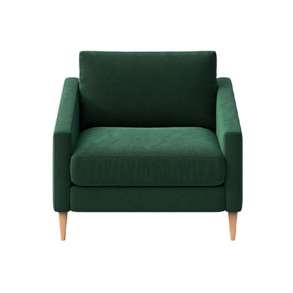 Tumši zaļš samta   atpūtas krēsls Karoto – Ame Yens