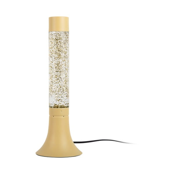 Gaiši dzeltena galda lampa ar stikla abažūru (augstums 37,5 cm) Astro Glittler – Leitmotiv