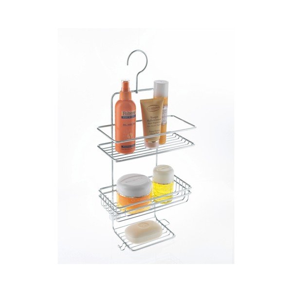 Piekaramais metāla statīvs vannas istabai Metaltex Caddy-image-1