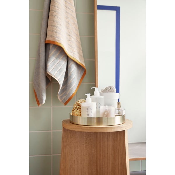 Zili oranžs kokvilnas dvielis Hübsch Dora, 70 x 140 cm-image-3