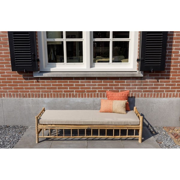 Pelēks/dabīga toņa masīvkoka dārza sols Tennis – Exotan-image-1