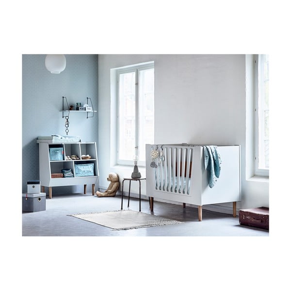 Balta bērnu gultiņa Izgatavots pēc brieža, 120 x 60 cm-image-2