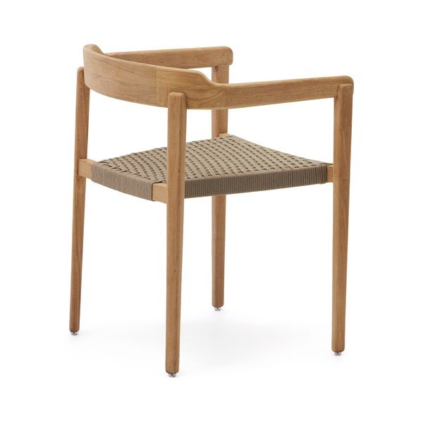 Dabīga toņa masīvkoka dārza krēsls Icaro – Kave Home-image-4