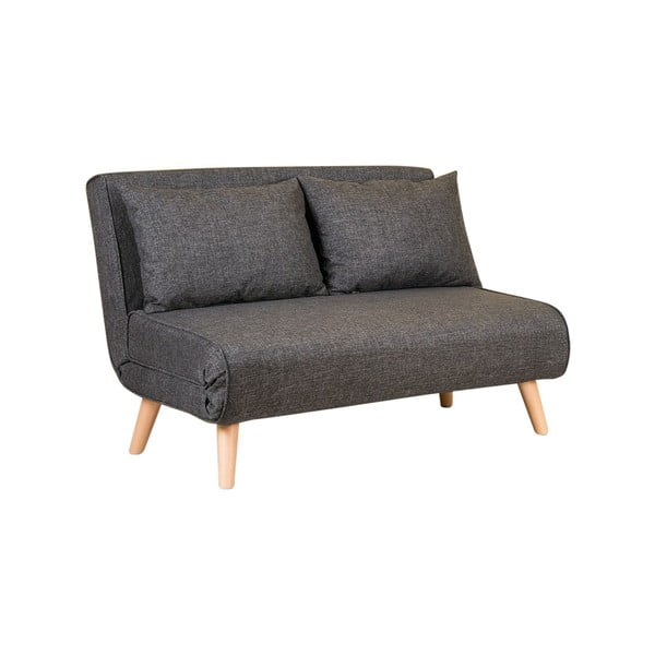 Tumši pelēks izvelkamais dīvāns 120 cm Folde – Artie
