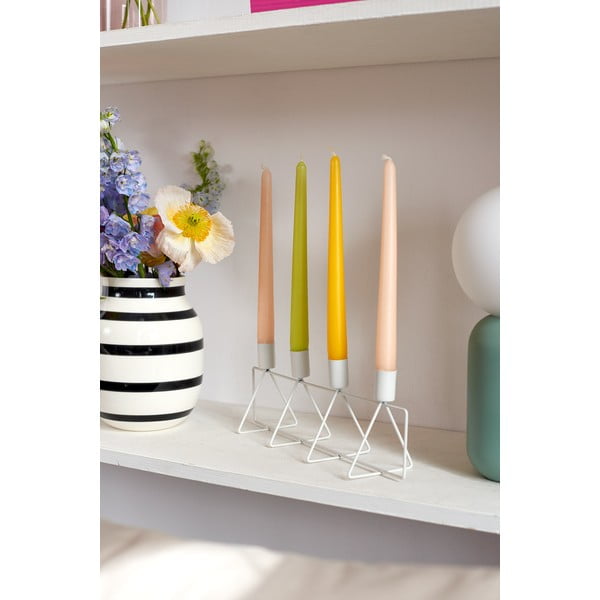 Balts svečturis 4 svecēm PT LIVING, garums 40 cm-image-2