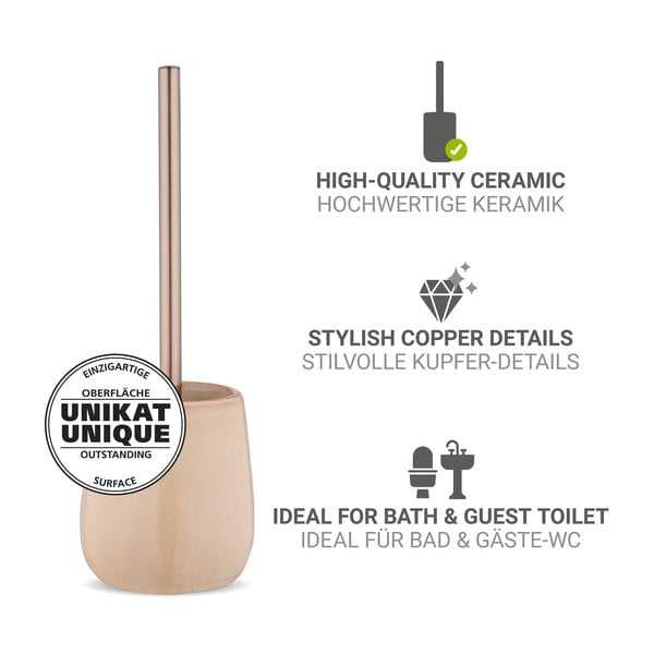 Bēša keramikas tualetes birste Sirmione – Wenko-image-2