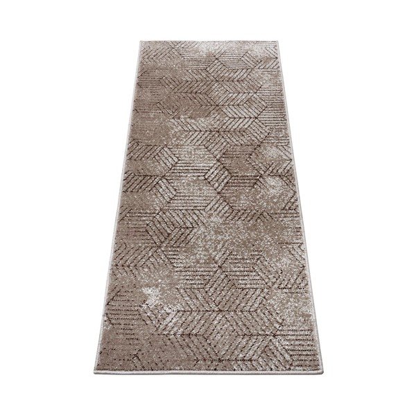 Brūns paklājs Hanse Home Lux Polygon, 70 x 200 cm-image-2