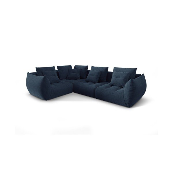 Tumši zils stūra dīvāns (ar kreiso stūri/L veida) Bloom – Micadoni Home-image-2