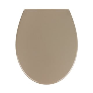Bēšs tualetes poda sēdeklis ar vieglu aizvēršanu Wenko Samos, 44,5 x 37,5 cm