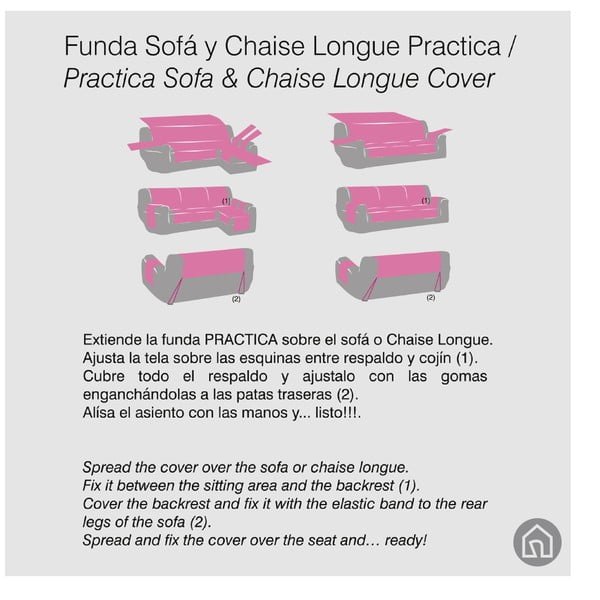 Krēmkrāsas pārvalks atpūtas krēslam 55 cm Urban – Casa Selección-image-4