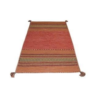 Oranžs kokvilnas paklājs Webtappeti Antique Kilim, 70 x 140 cm