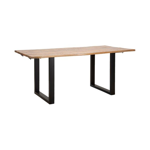 Izvelkams ēdamgalds ar papildu galda virsmu ar mango koka virsmu 90x180 cm Edge – Mauro Ferretti-image-2