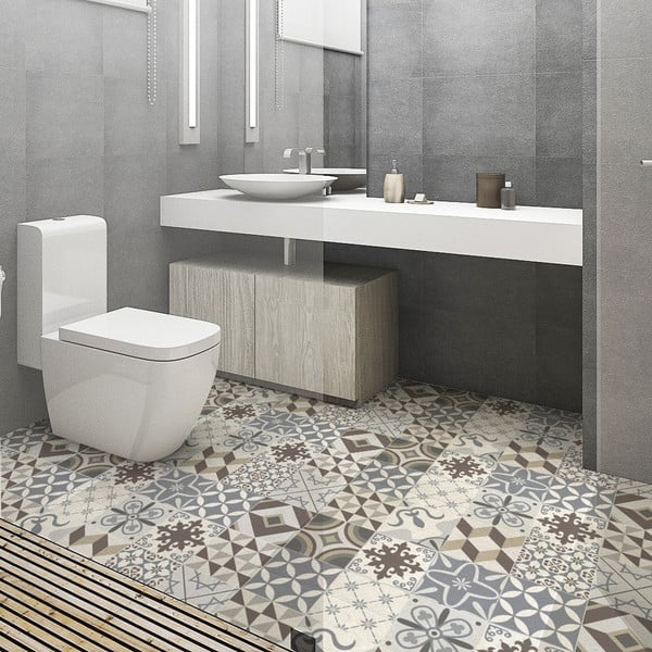 Ūdensizturīga grīdas uzlīme Ambiance Brown Style, 100 x 60 cm-image-3