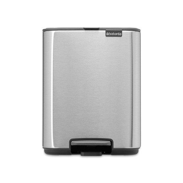 Matētas sudraba krāsas tērauda atkritumu tvertne ar pedāli 7 l Bo – Brabantia-image-4